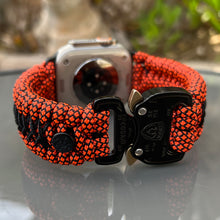 Cargar imagen en el visor de la galería, Paracord Watch Band compatible with Apple Watch Series 1, 2, 3, 4, 5, 6, 7, 8, 9, Ultra, Ultra 2 & SE (watch not included)