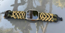 Load image into Gallery viewer, Paracord Watch Band compatible with Apple Watch Series 1, 2, 3, 4, 5, 6, 7, 8, 9, Ultra, Ultra 2 & SE (watch not included)