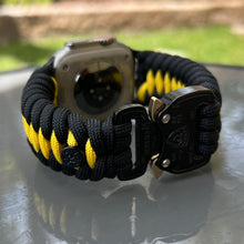 Load image into Gallery viewer, Paracord Watch Band compatible with Apple Watch Series 1, 2, 3, 4, 5, 6, 7, 8, 9, Ultra, Ultra 2 & SE (watch not included)