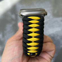 Load image into Gallery viewer, Paracord Watch Band compatible with Apple Watch Series 1, 2, 3, 4, 5, 6, 7, 8, 9, Ultra, Ultra 2 & SE (watch not included)