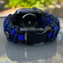 Load image into Gallery viewer, Personalized Paracord Watch Band for Apple Watch Series 1-11, Ultra, Ultra 2, Ultra 3, and SE (watch not included).