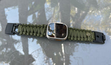 Cargar imagen en el visor de la galería, Paracord Watch Band compatible with Apple Watch Series 1, 2, 3, 4, 5, 6, 7, 8, 9, Ultra, Ultra 2 & SE (watch not included)