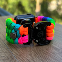 Load image into Gallery viewer, Personalized Paracord Watch Band for Apple Watch Series 1-11, Ultra, Ultra 2, Ultra 3, and SE (watch not included).