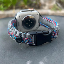 Load image into Gallery viewer, Personalized Paracord Watch Band for Apple Watch Series 1-11, Ultra, Ultra 2, Ultra 3, and SE (watch not included).