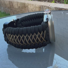 Load and play video in Gallery viewer, Paracord Watch Band compatible with Apple Watch  Series 1, 2, 3, 4, 5, 6, 7, 8 Ultra & SE (watch not included)
