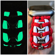 Cargar imagen en el visor de la galería, Paracord Watch Band compatible with Apple Watch Series 1, 2, 3, 4, 5, 6, 7, 8, 9, Ultra, Ultra 2 & SE (watch not included)