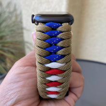 Lade das Bild in den Galerie-Viewer, Paracord Watch Band compatible with Apple Watch Series 1, 2, 3, 4, 5, 6, 7, 8, 9, Ultra, Ultra 2 & SE (watch not included)