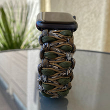 Cargar imagen en el visor de la galería, Paracord Watch Band compatible with Apple Watch Series 1, 2, 3, 4, 5, 6, 7, 8, 9, Ultra, Ultra 2 & SE (watch not included)