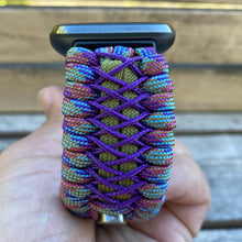 Load image into Gallery viewer, Paracord Watch Band compatible with Fitbit Versa 1, Versa Lite, Versa 2, Versa 3, Versa 4, Sense, Sense 2 (watch not included).