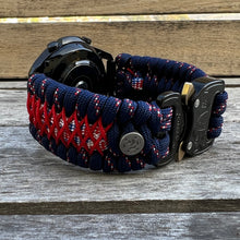 Load image into Gallery viewer, Paracord Watchband compatible with Samsung Galaxy Watch 3, Galaxy Watch 4, Galaxy Watch 5, Galaxy Watch 6 (watch not included)