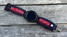 Load image into Gallery viewer, Paracord Watchband compatible with Samsung Galaxy Watch 3, Galaxy Watch 4, Galaxy Watch 5, Galaxy Watch 6 (watch not included)