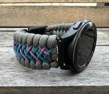 Load image into Gallery viewer, Paracord Watchband compatible with Samsung Galaxy Watch 3, Galaxy Watch 4, Galaxy Watch 5, Galaxy Watch 6 (watch not included)