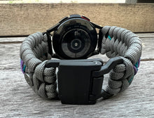 Load image into Gallery viewer, Paracord Watchband compatible with Samsung Galaxy Watch 3, Galaxy Watch 4, Galaxy Watch 5, Galaxy Watch 6 (watch not included)