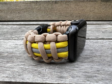 Lade das Bild in den Galerie-Viewer, Paracord Watch Band compatible with Apple Watch Series 1, 2, 3, 4, 5, 6, 7 & SE (watch not included)