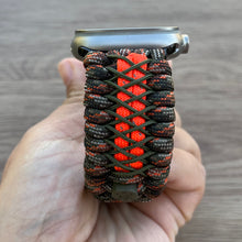 Lade das Bild in den Galerie-Viewer, Paracord Watch Band compatible with Apple Watch Series 1, 2, 3, 4, 5, 6, 7, 8, 9, Ultra, Ultra 2 & SE (watch not included)