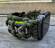 Lade das Bild in den Galerie-Viewer, Paracord Watch Band compatible with Apple Watch Series 1, 2, 3, 4, 5, 6, 7, 8, 9, Ultra, Ultra 2 & SE (watch not included)