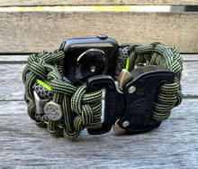 Lade das Bild in den Galerie-Viewer, Paracord Watch Band compatible with Apple Watch Series 1, 2, 3, 4, 5, 6, 7, 8, 9, Ultra, Ultra 2 & SE (watch not included)