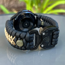 Load image into Gallery viewer, Paracord Watchband compatible with Samsung Galaxy Watch 3, Galaxy Watch 4, Galaxy Watch 5, Galaxy Watch 6 (watch not included)