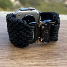 Load image into Gallery viewer, Personalized Paracord Watch Band for Apple Watch Series 1-11, Ultra, Ultra 2, Ultra 3, and SE (watch not included).