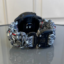 Load image into Gallery viewer, Quick Release Paracord Watchband, personalized to replace bands for Garmin 20mm, 22mm and 26mm|Beads|Hex nuts.