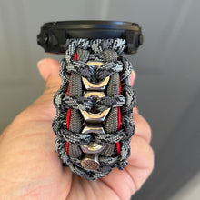 Load image into Gallery viewer, Quick Release Paracord Watchband, personalized to replace bands for Garmin 20mm, 22mm and 26mm|Beads|Hex nuts.