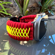 Cargar imagen en el visor de la galería, Paracord Watch Band compatible with Apple Watch Series 1, 2, 3, 4, 5, 6, 7, 8, 9, Ultra, Ultra 2 & SE (watch not included)