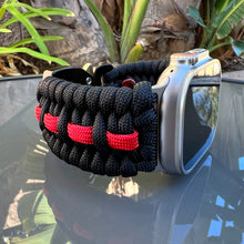 Cargar imagen en el visor de la galería, Paracord Watch Band compatible with Apple Watch Series 1, 2, 3, 4, 5, 6, 7, 8, Ultra & SE (watch not included)