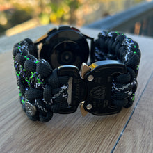 Load image into Gallery viewer, Paracord Watchband compatible with Samsung Galaxy Watch 3, Galaxy Watch 4, Galaxy Watch 5, Galaxy Watch 6 (watch not included)