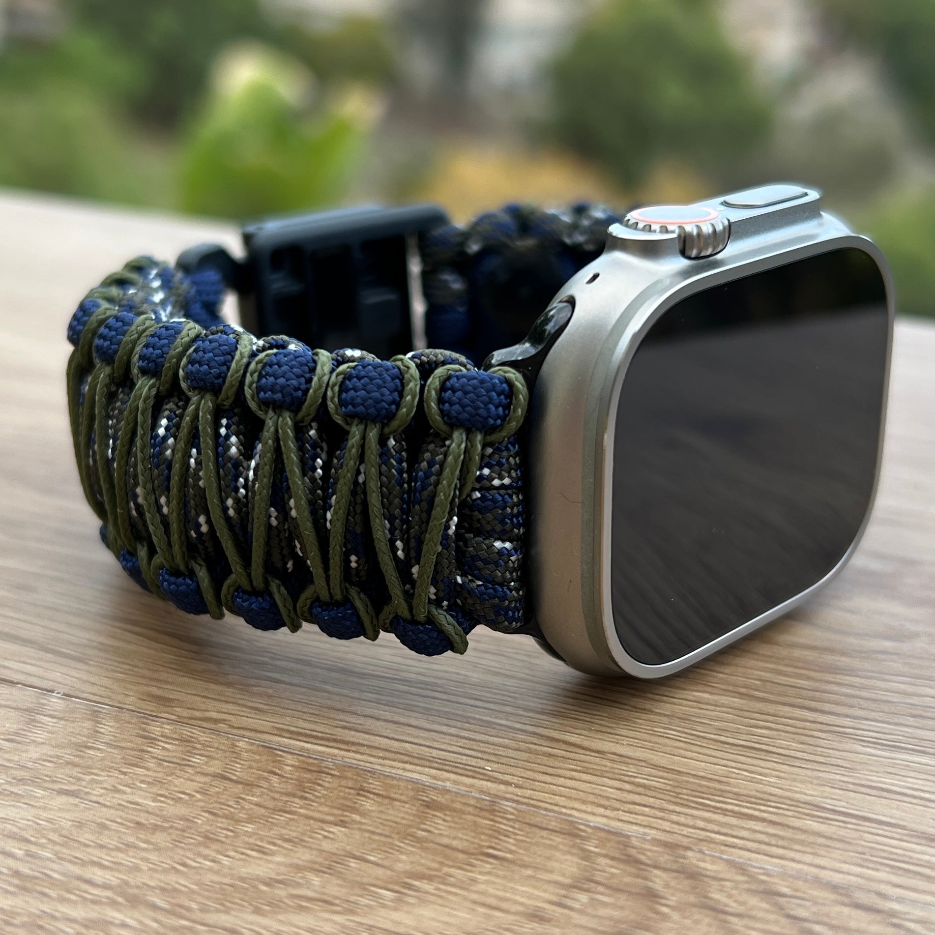 Paracord Watch Band for Apple Watch Series 1, 2, 3, 4, 5, 6, saving 7, 8, Ultra, and SE (watch not included)