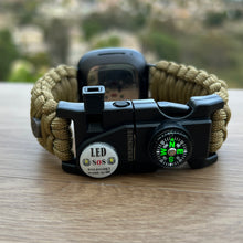 Load image into Gallery viewer, Paracord Watch Band compatible with Fitbit Versa 1, Versa Lite, Versa 2, Versa 3, Versa 4, Sense, Sense 2 (watch not included).