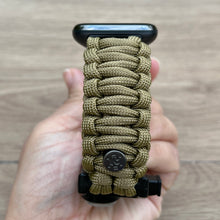 Load image into Gallery viewer, Paracord Watch Band compatible with Fitbit Versa 1, Versa Lite, Versa 2, Versa 3, Versa 4, Sense, Sense 2 (watch not included).