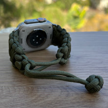 Cargar imagen en el visor de la galería, Paracord Watch Band compatible with Apple Watch Series 1, 2, 3, 4, 5, 6, 7, 8, 9, Ultra, Ultra 2 & SE (watch not included)