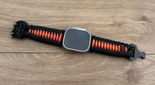 Cargar imagen en el visor de la galería, Paracord Watch Band compatible with Apple Watch Series 1, 2, 3, 4, 5, 6, 7, 8, 9, Ultra, Ultra 2 & SE (watch not included)