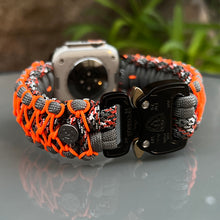 Cargar imagen en el visor de la galería, Paracord Watch Band compatible with Apple Watch Series 1, 2, 3, 4, 5, 6, 7, 8, 9, Ultra, Ultra 2 & SE (watch not included)