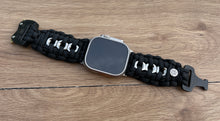 Cargar imagen en el visor de la galería, Paracord Watch Band compatible with Apple Watch Series 1, 2, 3, 4, 5, 6, 7, 8, 9, Ultra, Ultra 2 & SE (watch not included)