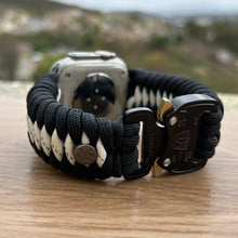 Cargar imagen en el visor de la galería, Paracord Watch Band compatible with Apple Watch Series 1, 2, 3, 4, 5, 6, 7, 8, 9, Ultra, Ultra 2 & SE (watch not included)