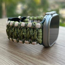 Lade das Bild in den Galerie-Viewer, Paracord Watch Band compatible with Apple Watch Series 1, 2, 3, 4, 5, 6, 7, 8, 9, Ultra, Ultra 2 & SE (watch not included)