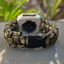 Lade das Bild in den Galerie-Viewer, Paracord Watch Band compatible with Apple Watch Series 1, 2, 3, 4, 5, 6, 7, 8, 9, Ultra, Ultra 2 & SE (watch not included)
