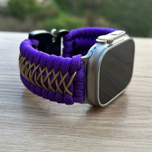 Cargar imagen en el visor de la galería, Paracord Watch Band compatible with Apple Watch Series 1, 2, 3, 4, 5, 6, 7, 8, 9, Ultra, Ultra 2 & SE (watch not included)
