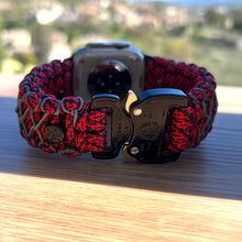Lade das Bild in den Galerie-Viewer, Paracord Watch Band compatible with Apple Watch Series 1, 2, 3, 4, 5, 6, 7, 8, 9, Ultra, Ultra 2 & SE (watch not included)