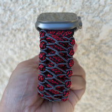 Lade das Bild in den Galerie-Viewer, Paracord Watch Band compatible with Apple Watch Series 1, 2, 3, 4, 5, 6, 7, 8, 9, Ultra, Ultra 2 & SE (watch not included)