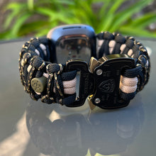 Lade das Bild in den Galerie-Viewer, Paracord Watch Band compatible with Fitbit Versa 1, Versa Lite, Versa 2, Versa 3, Versa 4, Sense, Sense 2 (watch not included).