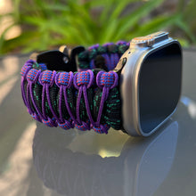 Cargar imagen en el visor de la galería, Paracord Watch Band compatible with Apple Watch Series 1, 2, 3, 4, 5, 6, 7, 8, 9, Ultra, Ultra 2 & SE (watch not included)