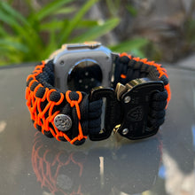 Lade das Bild in den Galerie-Viewer, Paracord Watch Band compatible with Apple Watch Series 1, 2, 3, 4, 5, 6, 7, 8, 9, Ultra, Ultra 2 & SE (watch not included)