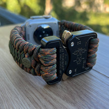 Cargar imagen en el visor de la galería, Paracord Watch Band compatible with Apple Watch Series 1, 2, 3, 4, 5, 6, 7, 8, 9, 10, Ultra, Ultra 2 & SE (watch not included)