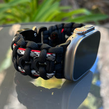 Load image into Gallery viewer, Paracord Watch Band compatible with Apple Watch Series 1, 2, 3, 4, 5, 6, 7, 8, 9, Ultra, Ultra 2 & SE (watch not included)