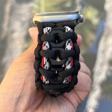 Load image into Gallery viewer, Paracord Watch Band compatible with Apple Watch Series 1, 2, 3, 4, 5, 6, 7, 8, 9, Ultra, Ultra 2 & SE (watch not included)