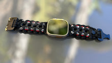 Load image into Gallery viewer, Paracord Watch Band compatible with Apple Watch Series 1, 2, 3, 4, 5, 6, 7, 8, 9, Ultra, Ultra 2 & SE (watch not included)