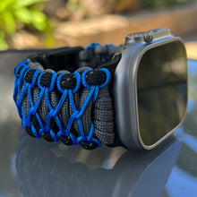 Cargar imagen en el visor de la galería, Paracord Watch Band compatible with Apple Watch Series 1, 2, 3, 4, 5, 6, 7, 8, 9, 10, Ultra, Ultra 2 & SE (watch not included)