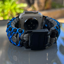 Cargar imagen en el visor de la galería, Paracord Watch Band compatible with Apple Watch Series 1, 2, 3, 4, 5, 6, 7, 8, 9, 10, Ultra, Ultra 2 & SE (watch not included)